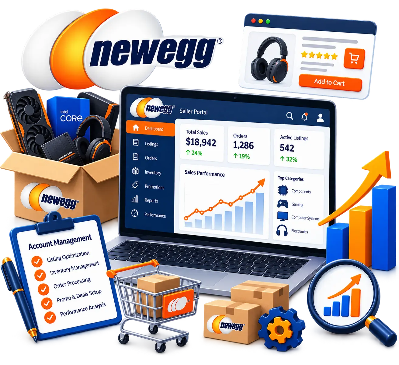 Newegg Account Management